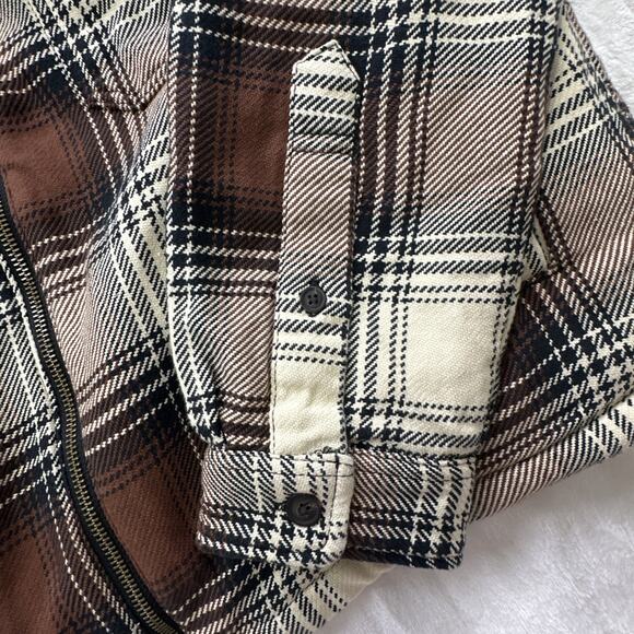 Alpine Design Shirt Jacket Shacket Women's Size Large Sherpa Lined Full Zip NEW - Picture 7 of 13